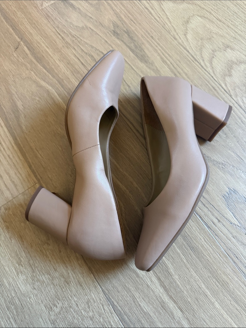 Naturalizer Women’s Nude Block Heel Pumps 7.5